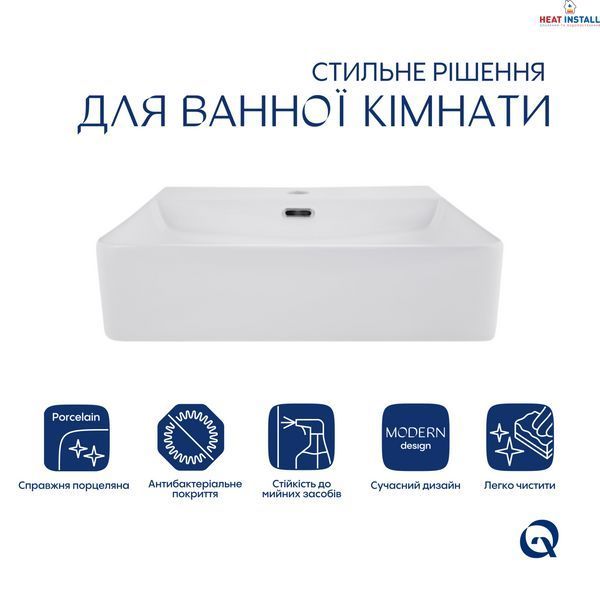 Раковина Qtap Nando LT 500х420х130 White QT12116146AW SD00052919 фото
