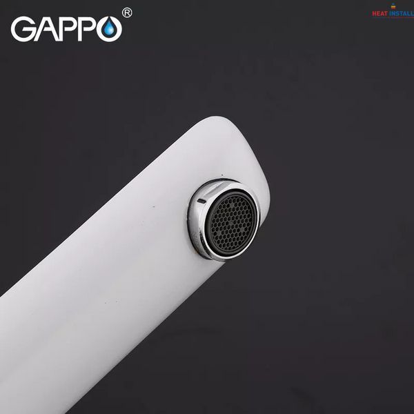 Змішувач для умивальника GAPPO G1048-2, білий/хром 1034026 фото