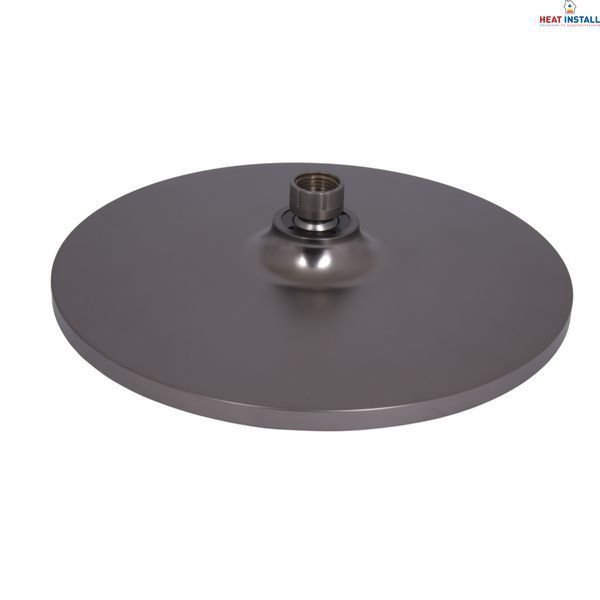 Стельова лійка Qtap (250х54х250) для душової системи Vlasta New Gunmetal Black PVD QTVLA25054250GMB49647 SD00055771 фото