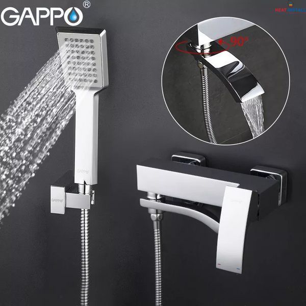 Змішувач для ванни GAPPO G3207, хром 1033982 фото
