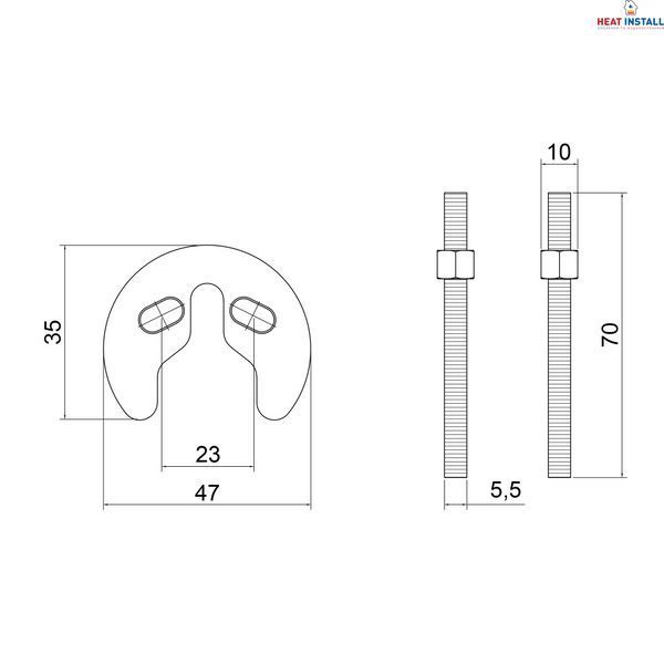 Кріплення для змішувача Lidz Repair 020 LDREP02025843 SD00031940 фото