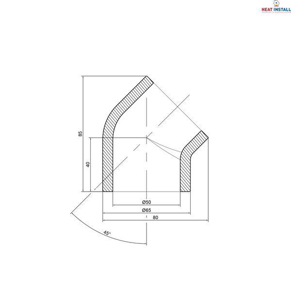Кутик PPR Thermo Alliance 50, 45&deg; SD00029402 фото