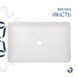 Комплект Qtap Tern: Раковина накладна прамокутна 600x400x110 мм WHITE + Донний клапан PU02 SD00053427 фото 5