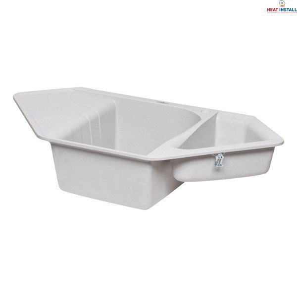 Кухонна мийка з додатковою чашею Lidz 1000x500/225 GRA-09 (LIDZGRA091000500225) SD00044513 фото