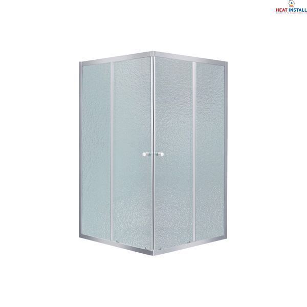 Душова кабіна Lidz Wawel SC90x90.SAT.LOW.FR, скло Frost 4 мм + Lidz Душовий піддон KAPIELKA ST90x90х14 SD00051441 фото