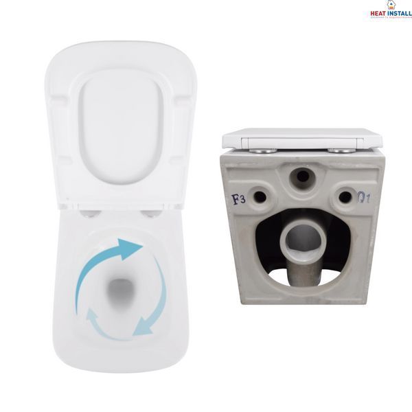 Акційний набір: Унітаз підвісний Jay Ultra Quiet QT07335177W 485х360х320 + Tern Ultra Quiet QT17332303ASW 490x365x325 SD00054048 фото