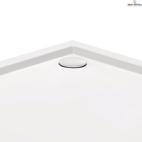Душовий піддон Qtap Tern 301112 100x100x12 см + сифон SD00046989 фото