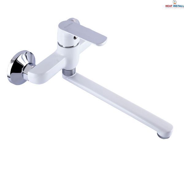 Змішувач для кухні зі стіни Globus Lux Laguna GLA-0104-7-WHITE 000022563 фото