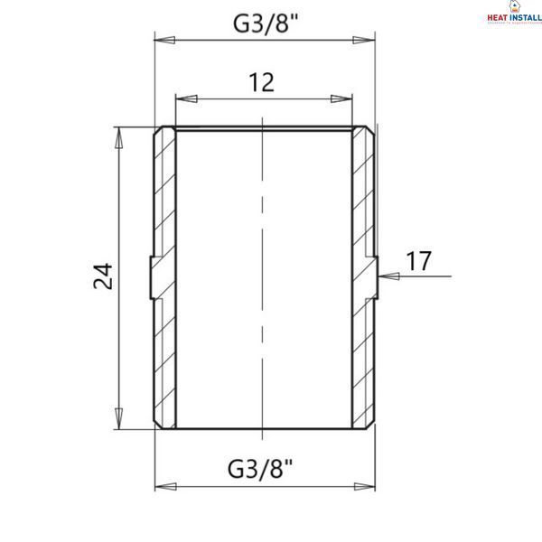 Ніпель Icma 3/8" ЗР №1210 SD00030443 фото