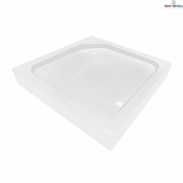 Душова кабіна Lidz Wawel SC90x90.SAT.LOW.FR, скло Frost 4 мм + Lidz Душовий піддон KAPIELKA ST90x90х14 SD00051441 фото