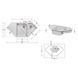 Кухонна мийка з додатковою чашею Lidz 1000x500/225 GRA-09 (LIDZGRA091000500225) SD00044513 фото 2