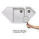 Кухонна мийка з додатковою чашею Lidz 1000x500/225 GRA-09 (LIDZGRA091000500225) SD00044513 фото 3
