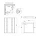 Душова кабіна Lidz Wawel SC90x90.SAT.LOW.FR, скло Frost 4 мм + Lidz Душовий піддон KAPIELKA ST90x90х14 SD00051441 фото 3