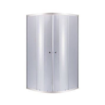 Душова кабіна Lidz Latwa SC80x80.SAT.LOW.GR, скло тон. 4 мм + Lidz Душовий піддон KAPIELKA ST80x80x15 SD00051438 фото