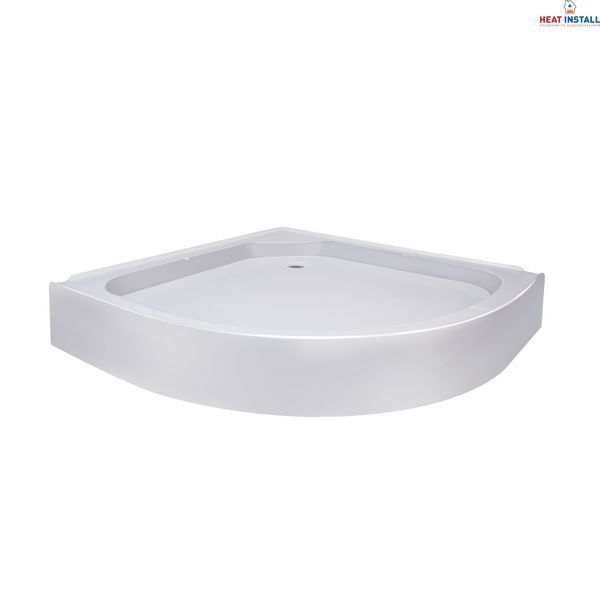 Душова кабіна Lidz Latwa SC80x80.SAT.LOW.GR, скло тон. 4 мм + Lidz Душовий піддон KAPIELKA ST80x80x15 SD00051438 фото