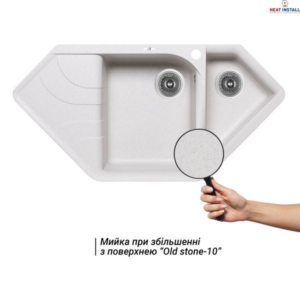 Кухонна мийка з додатковою чашею Lidz 1000x500/225 STO-10 (LIDZSTO101000500225) SD00044514 фото