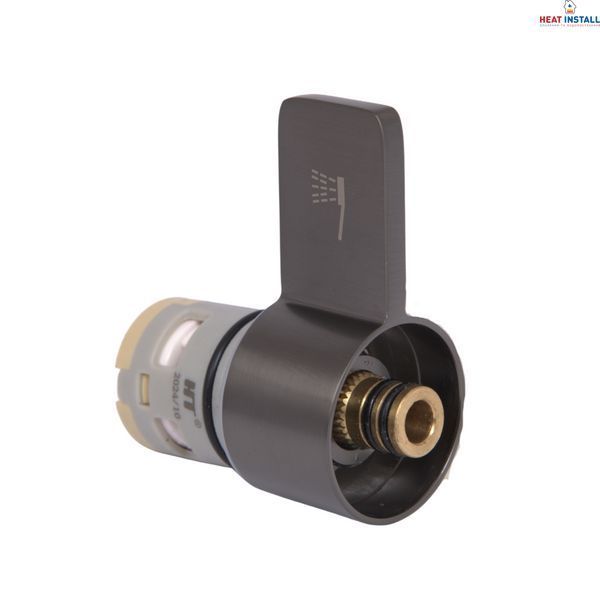 Ручка перемикання режимів Qtap (70х23,7х35) для душової системи Vlasta New Gunmetal Black PVD QTVLA7023735GMB49641 SD00055765 фото