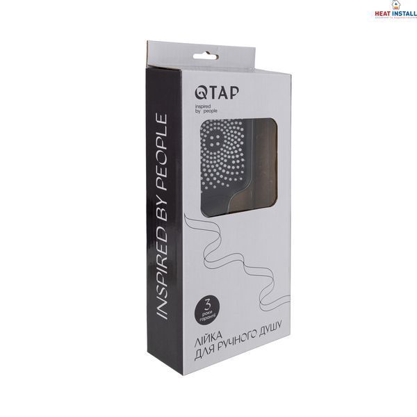 Qtap Rucni Лійка для ручного душу 145x90 мм прямокутна QTRUCA145S1GRP Graphite SD00051176 фото