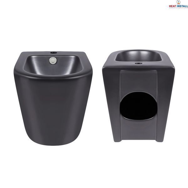 Акційний набір: Унітаз напольний Robin Ultra Quiet QT13226083AMB 660x360x855 Black + Біде напольне Robin QT13442141CMB 565x360x405 Black SD00054052 фото
