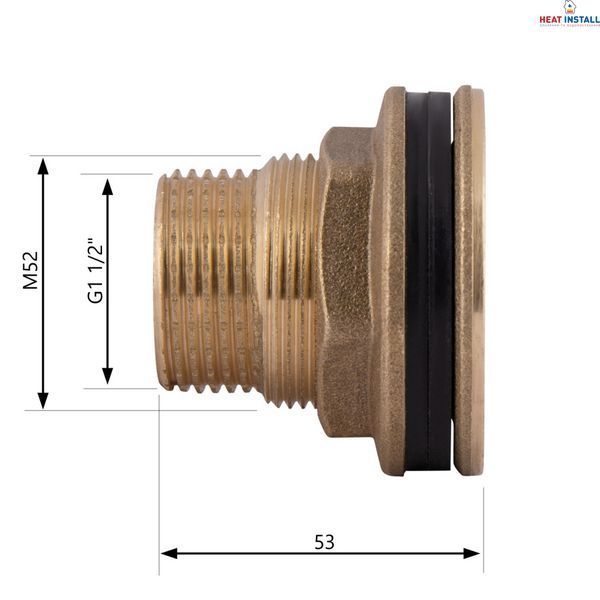 Врізка Thermo Alliance Standart 1&nbsp;1/2" в бак SD40040 SD00047791 фото