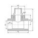 Трійник PPR Blue Ocean 32х1"х32 ЗР SD00009253 фото 3