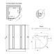 Душова кабіна Lidz Latwa SC80x80.SAT.LOW.GR, скло тон. 4 мм + Lidz Душовий піддон KAPIELKA ST80x80x15 SD00051438 фото 10
