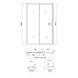 Душові двері в нішу Qtap Taurus CRM2012-13.C6 120-130x200 см, скло Clear 6 мм, покриття CalcLess SD00045297 фото 2