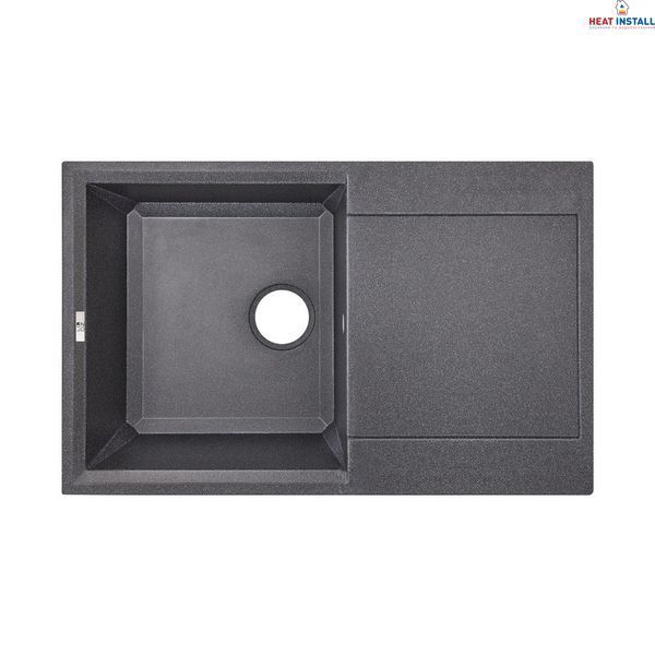 Кухонна мийка Lidz 790x495/230 BLA-03 (LIDZBLA03790495230) SD00039801 фото