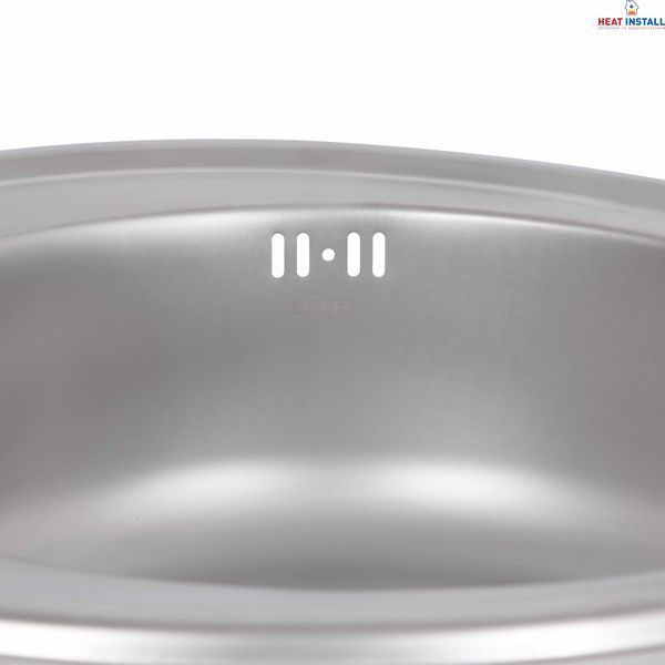Кухонна мийка Brinex 490-A 0,6 мм Satin (BRIN490SAT06) SD00054083 фото