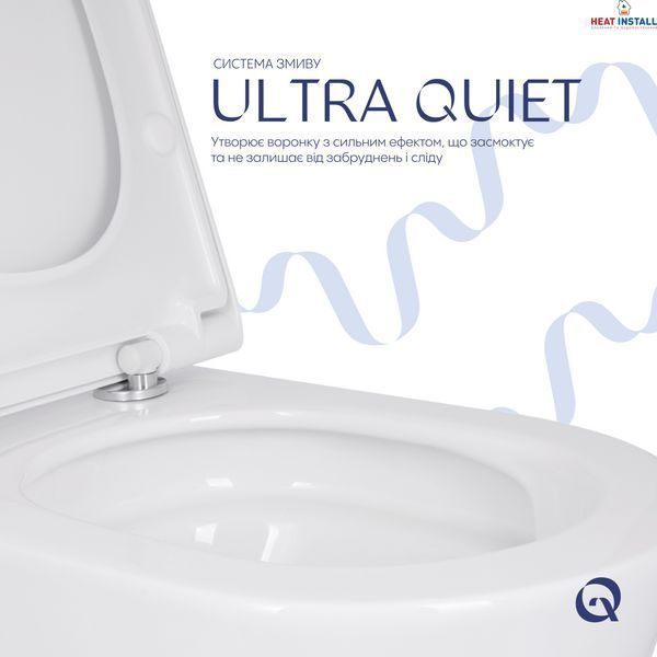 Унітаз підвісний Qtap Scorpio ML Ultra Quiet 520x365x365&nbsp;мм, з сидінням Soft-close MagLock, White QTSCOML26W49624 SD00055748 фото