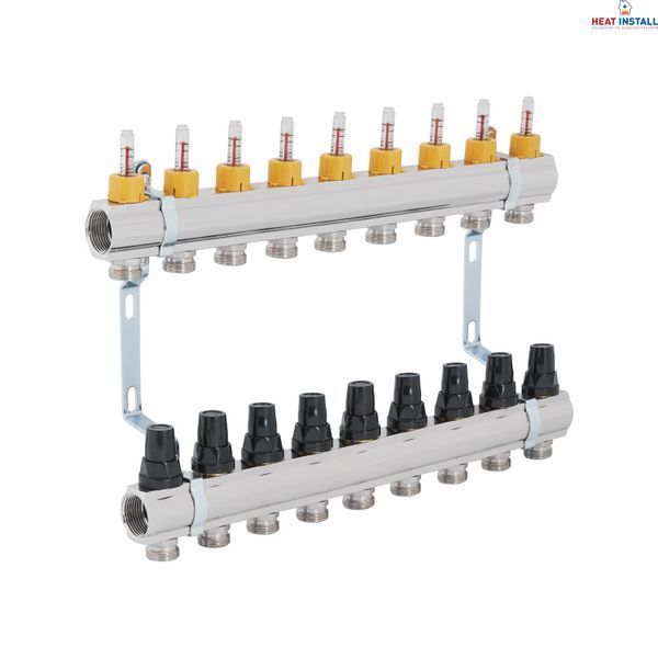 Колектор з витратомірами Thermo Alliance Forte 1" 9 виходів SF001W9 SD00039948 фото