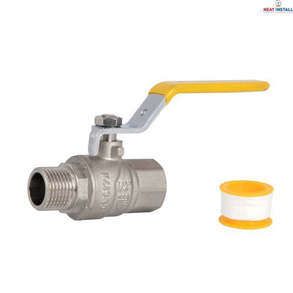 Кран кульовий Thermo Alliance Forte 1/2" ВЗ для газа (ручка) SF605G15 SD00010583 фото