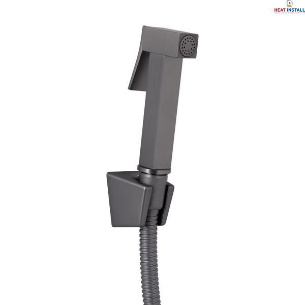 Змішувач для раковини Qtap Gemini (з гігієнічним душем) QTGEM272GMB45692 Gunmetal Black PVD SD00051816 фото