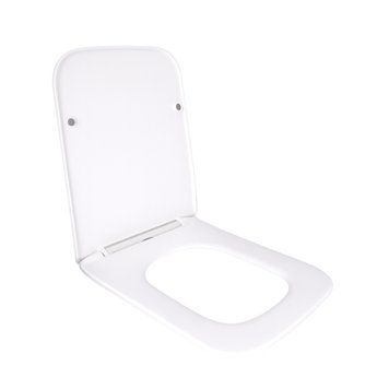Сидіння для унітаза підлогового (Aries) 445&times;360&times;30 мм, White, з мікроліфтом? Slim Duroplast, Quick Release QT03228302W3 Qtap SD00054056 фото