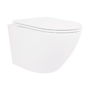 Унітаз підвісний Qtap Robin безобідковий з сідінням Soft-close QT1333046ENRW SD00033009 фото