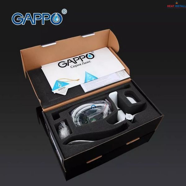 Змішувач для ванни GAPPO G2248, білий/хром 1034030 фото