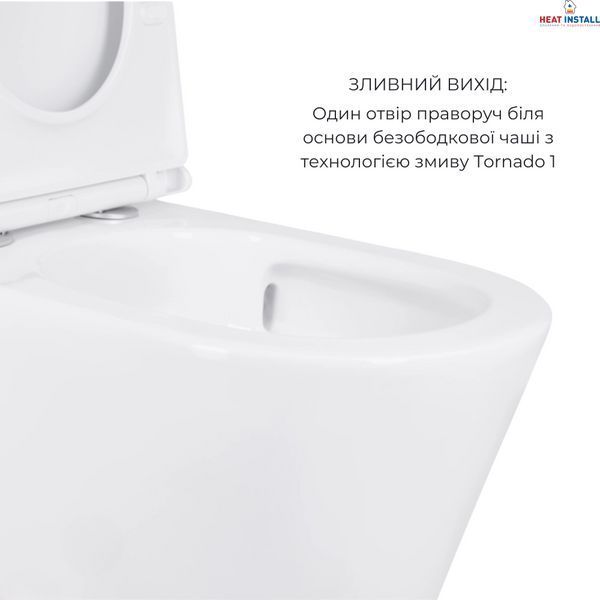 Акційний набір: Унітаз підлоговий Scorpio Ultra Quiet QT14222125AUQW + Унітаз підлоговий Kalao Rimless QT08221213A W SD00054163 фото
