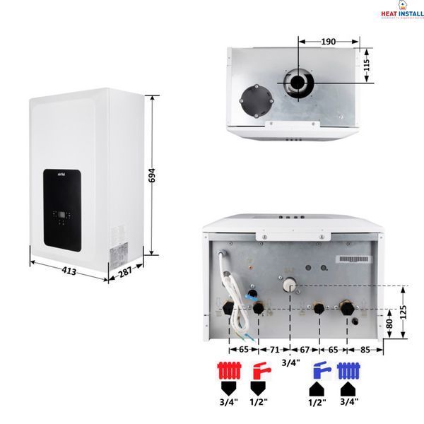 Котел газовий Airfel Elegant 24 кВт двоконтурний SD00051484 фото