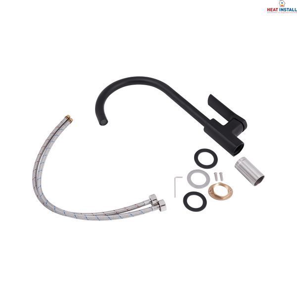 Змішувач для кухні Qtap Slavonice QTSLA9042103UB Black Matt SD00047480 фото