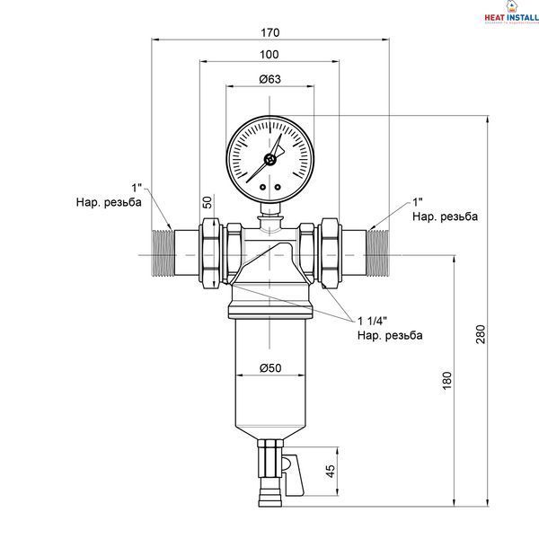 Самопромивний фільтр Icma 1" 1/4 №751 SD00008248 фото