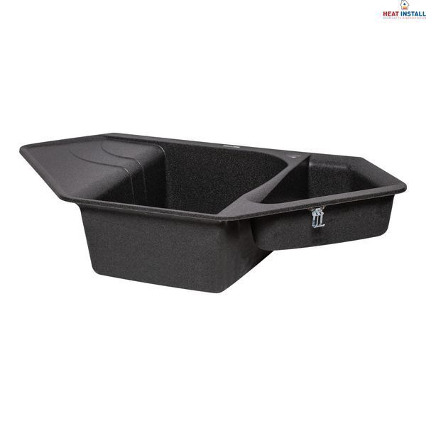 Кухонна мийка з додатковою чашею Lidz 1000x500/225 GRF-13 (LIDZGRF131000500225) SD00044515 фото