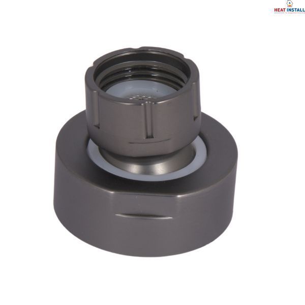 Перехідник на стельову лійку Qtap (43x41,4x41,4) для душових систем Gemini Gunmetal Black PVD QTGEM43414414GMB50113 SD00056237 фото