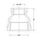 Муфта чавунна 2"х1" 1/2 ВР SD00021239 фото 2