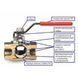 Кран кульовий ARCO SENA 1 1/2&Prime; ВВ КР 150107 (750107) 000008079 фото 3