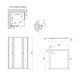 Душова кабіна Lidz Wawel SC80x80.SAT.LOW.GR, скло тон. 4 мм + Lidz Душовий піддон KAPIELKA ST80x80х14 SD00051444 фото 3
