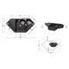 Кухонна мийка з додатковою чашею Lidz 1000x500/225 GRF-13 (LIDZGRF131000500225) SD00044515 фото 2