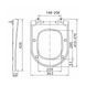 Qtap Сидіння для унітаза (Robin 490, Scorpio 490) 430x363x60 мм, White, з мікроліфтом, Slim Duroplast, MagLock QTSC179W48915 SD00055039 фото 2