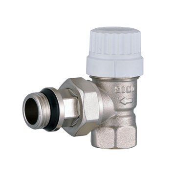 Кран радіаторний кутовий Q PROFESSIONAL 1/2&Prime; NV-QP5017 під термоголовку з ущільнювачем 000023581 фото