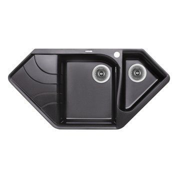 Кухонна мийка з додатковою чашею Lidz 1000x500/225 BLM-14 (LIDZBLM141000500225) SD00044516 фото