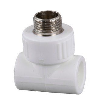 Трійник зовнішня різьба Kalde PPR ф20х3/4 (білий) 2015 000017882 фото
